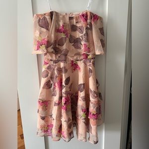 Lulus floral pink dress